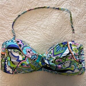 Colorful Strapless Bikini Top